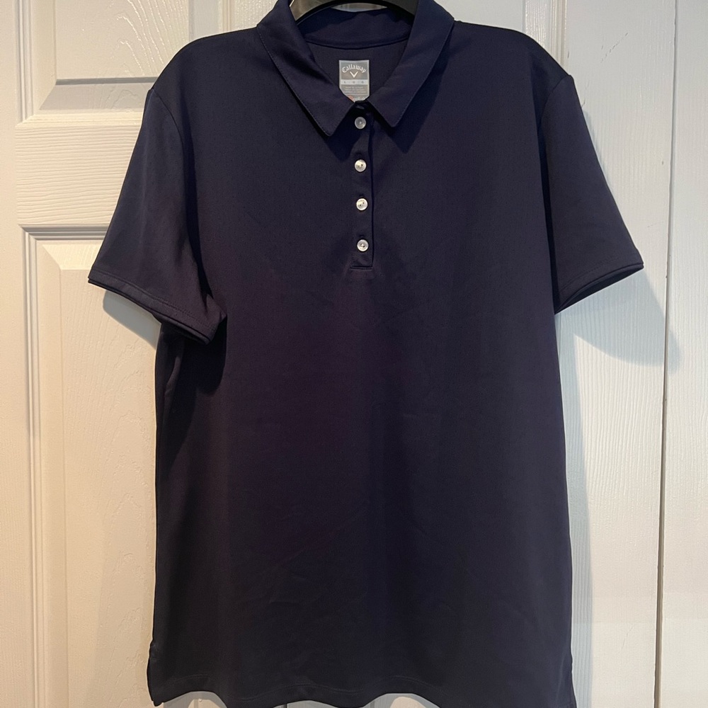NWOT Callaway navy golf polo